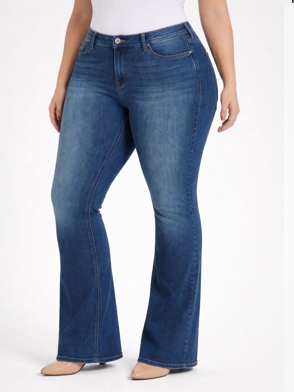 Torrid Feel The Fit Luxe Slim Boot Denim Jeans Plus Size 20R Super Stretch Blue